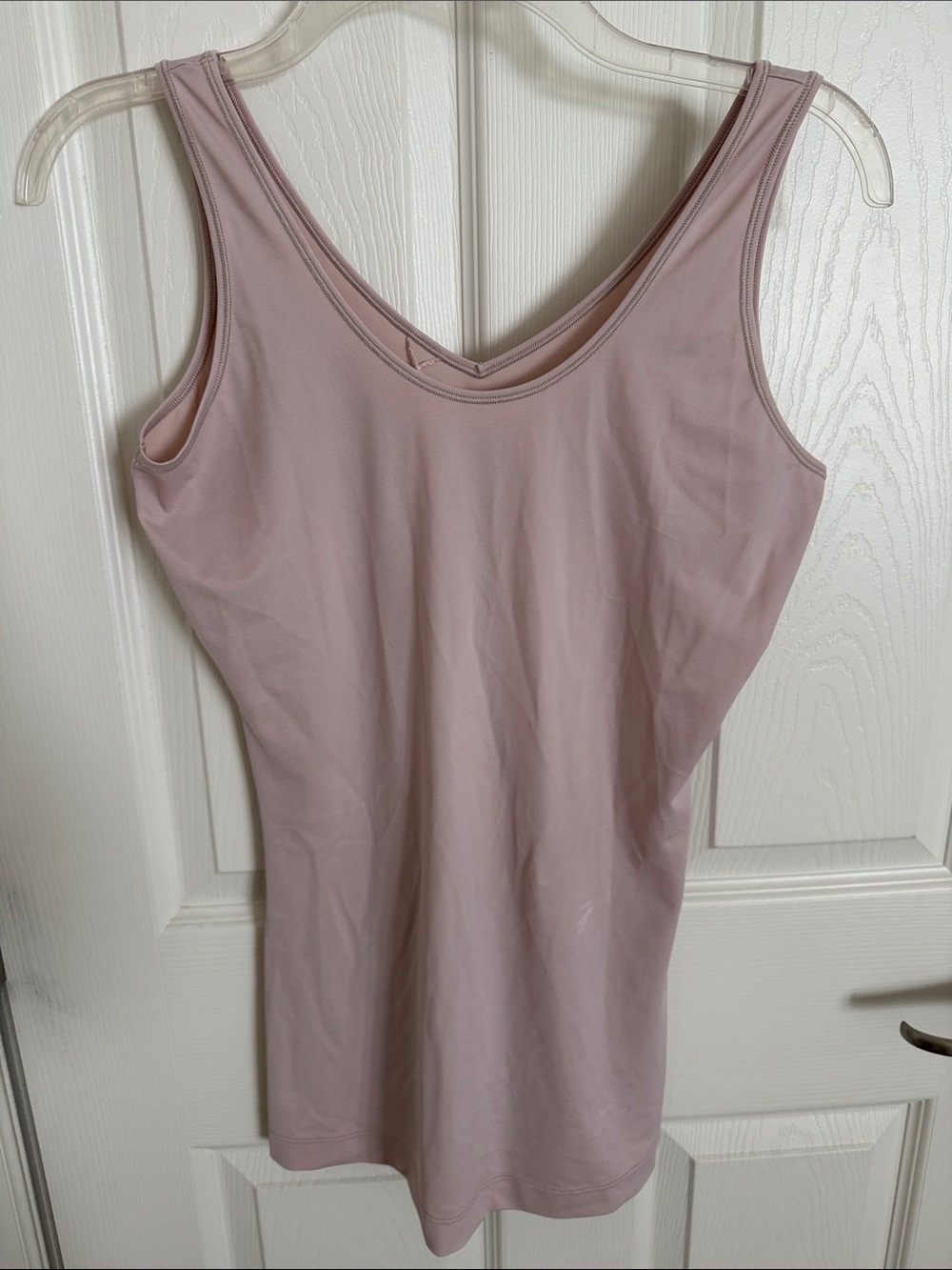 SPANX Sleeveless Scoop/ V-Neck Tank Top in Dusty Pink